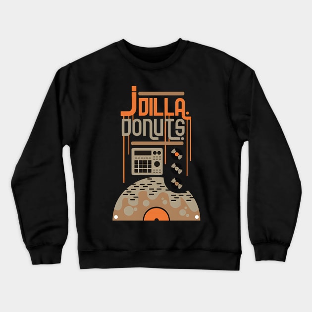 J. Dilla Donuts Crewneck Sweatshirt by Olenyambutgawe